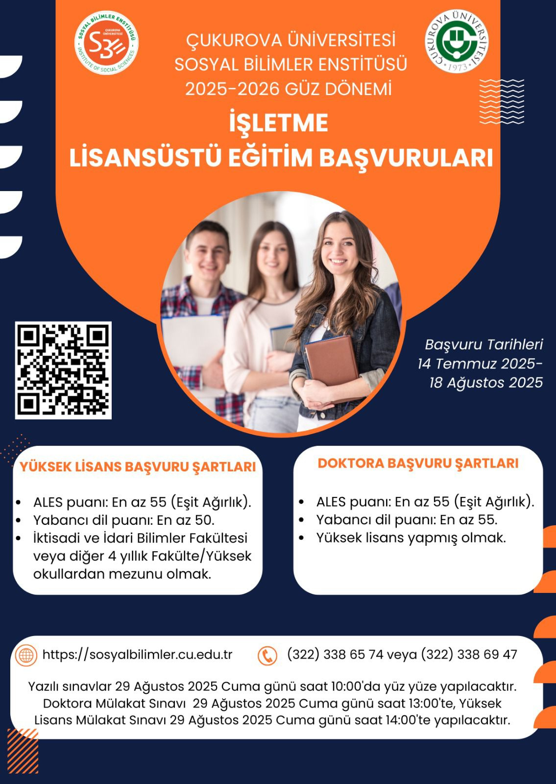 TEZLİ YÜKSEK LİSANS VE DOKTORA BAŞVURULARIMIZ BAŞLADI